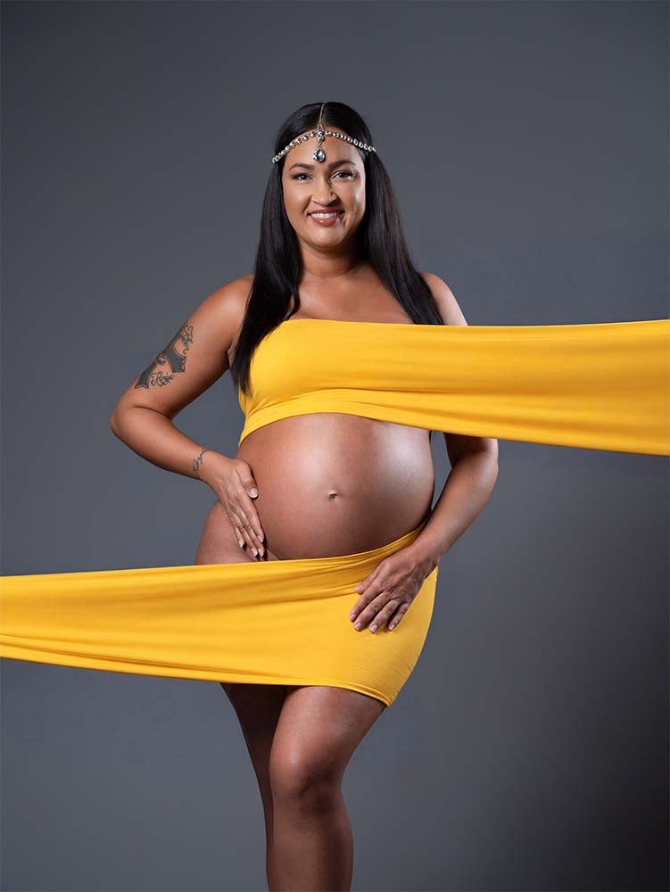 Maternity portrait — classic edit by Maternity Haus
