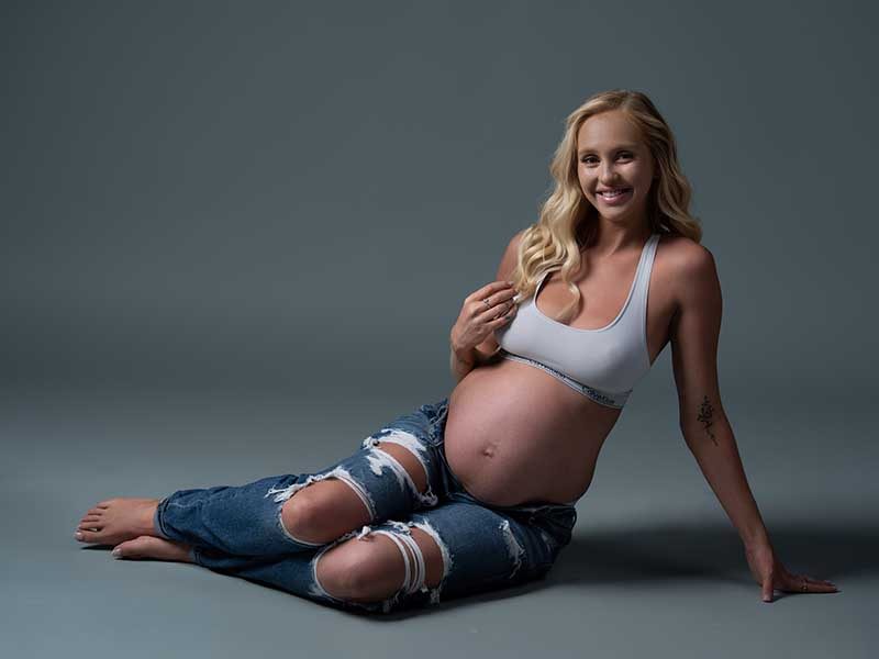 Maternity portrait — classic edit by Maternity Haus
