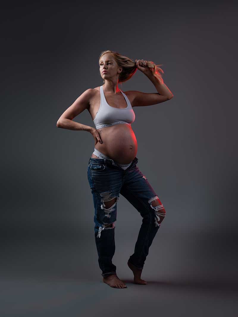 Maternity portrait — classic edit by Maternity Haus