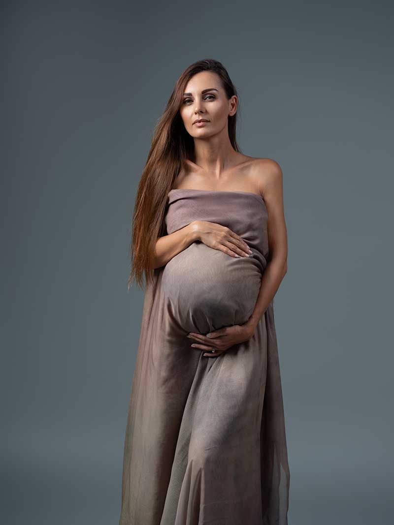 Maternity portrait — classic edit by Maternity Haus