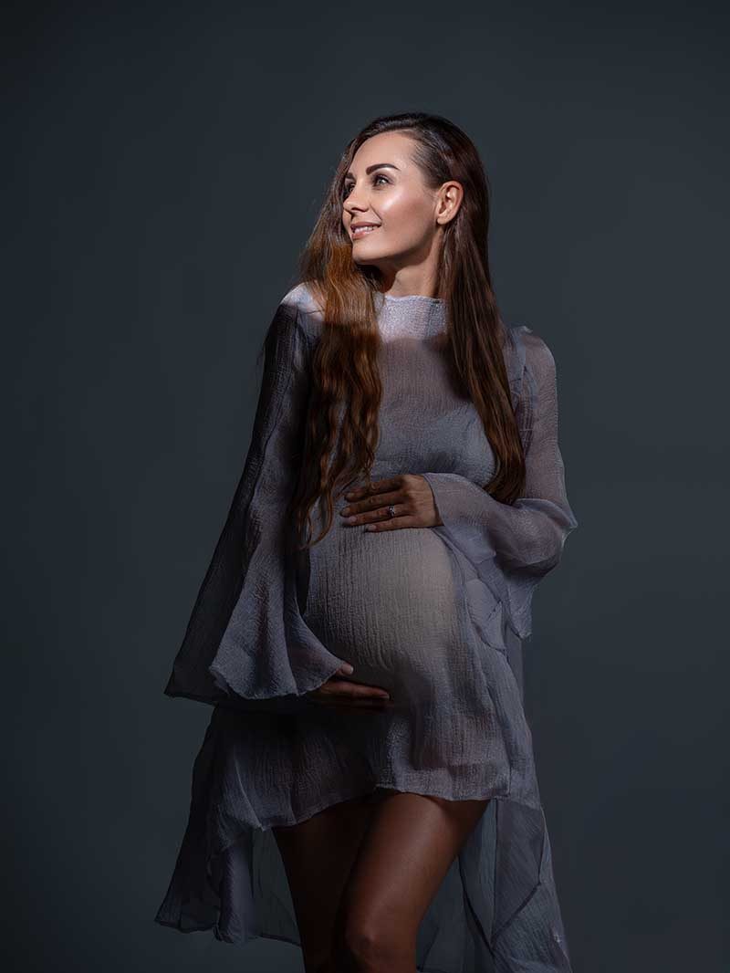 Maternity portrait — classic edit by Maternity Haus