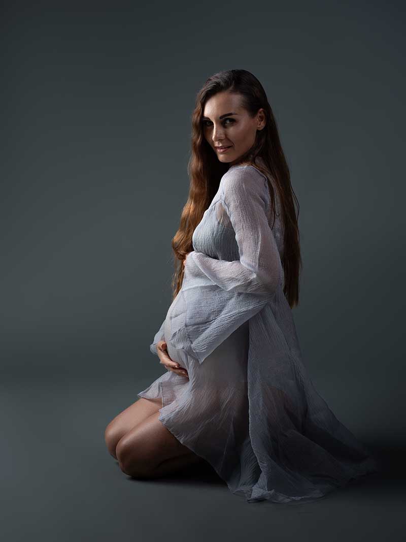 Maternity portrait — classic edit by Maternity Haus