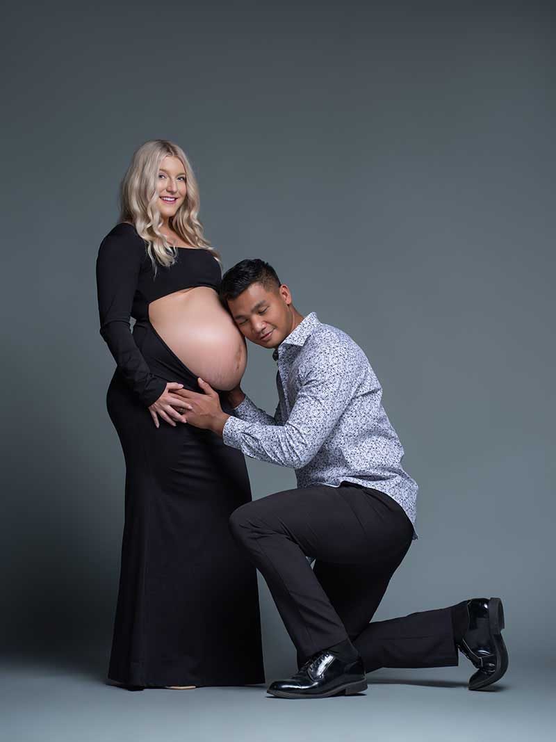 Maternity portrait — classic edit by Maternity Haus