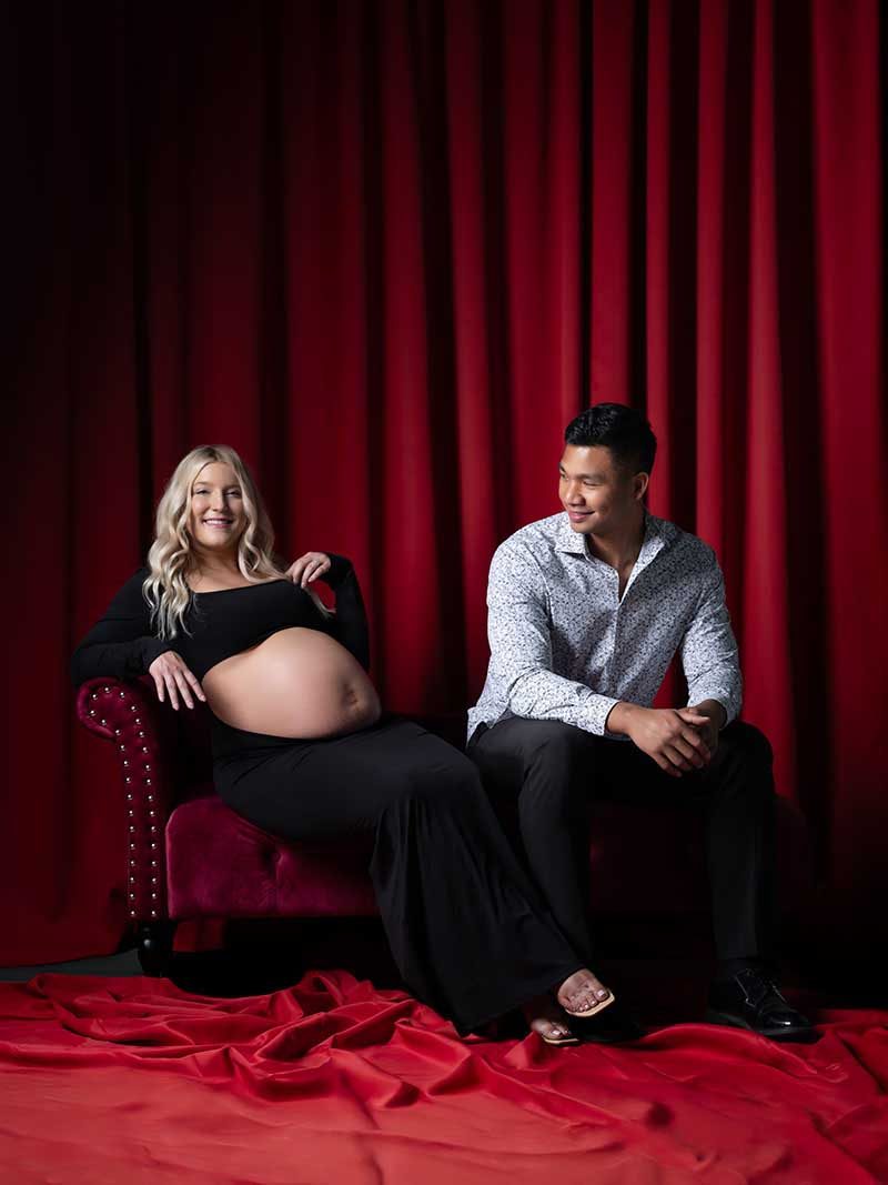 Maternity portrait — classic edit by Maternity Haus